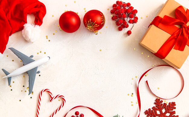 beautiful christmas background. travel concept. selective focus holiday