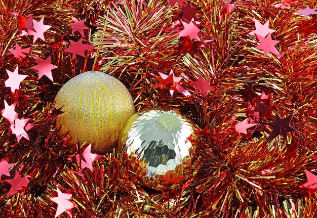 装飾のための美しいクリスマスボール
