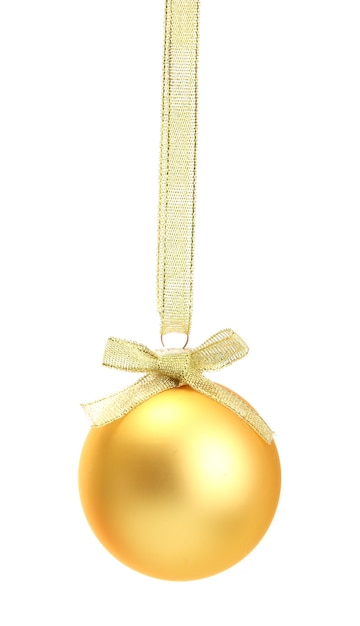 Beautiful christmas ball, isolated on white