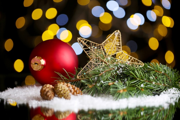 Beautiful Christmas composition on table