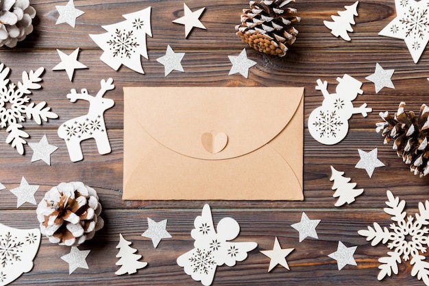 Beautiful Christmas decorations on the table