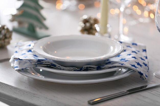 Beautiful Christmas table setting