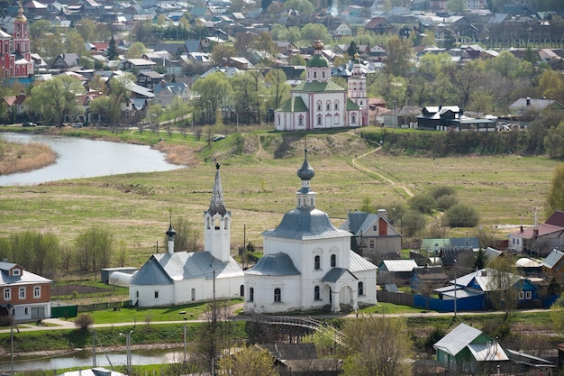Beautiful churches of Suzdal city