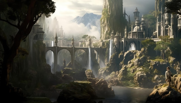 beautiful city in the middle earth