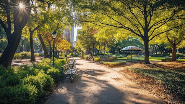 写真 美しい都市公園