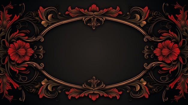 beautiful classic gold relief frame