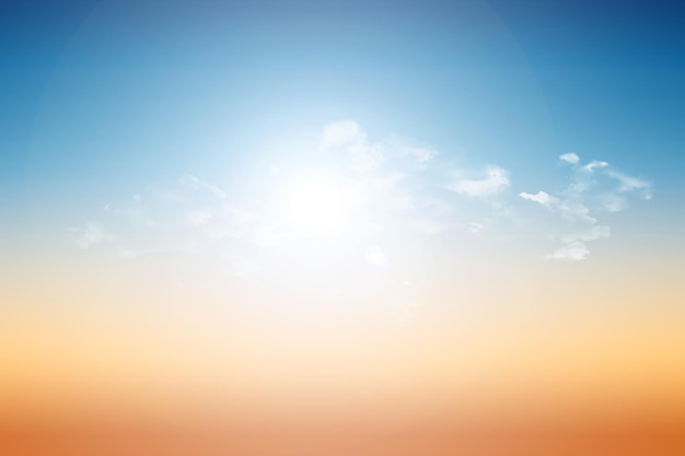 雲のついたきれいな青い空