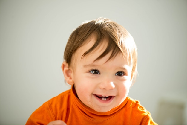 Photo beautiful close up boy