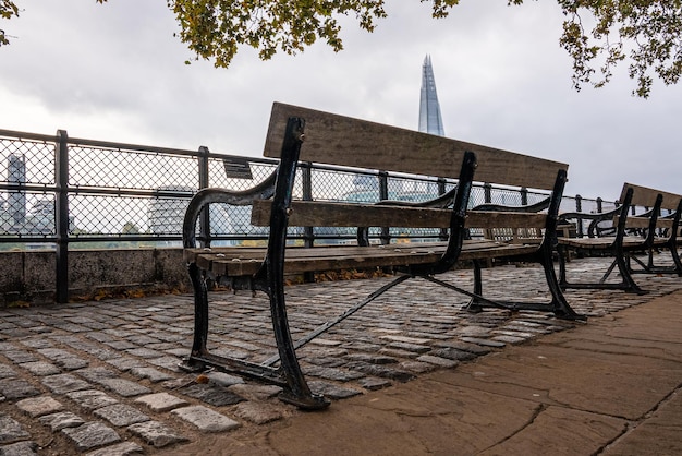 Beautiful close up view of the Shard skyscraper in London, UK.