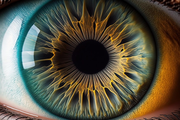 Красивые крупные планы коллекции человеческих глаз