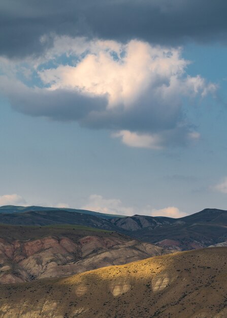 Beautiful cloud over the mountain range