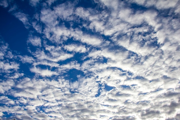 Beautiful of cloud pattern with sky background on early morning