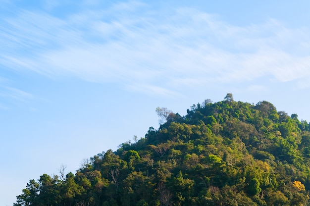 タイ北部の山の美しい雲の景色の風景