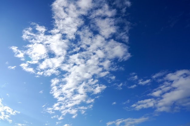 Beautiful clouds in the blue sky