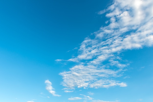 Beautiful clouds in the blue sky