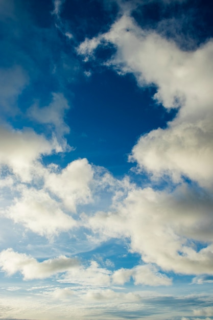 Beautiful clouds in the blue sky