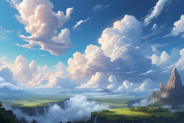 Beautiful clouds digital art