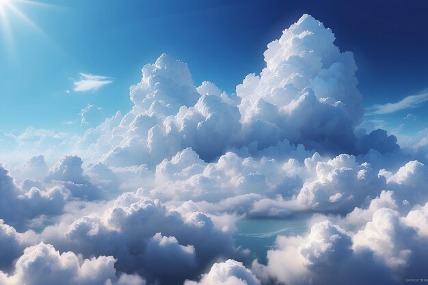 Красивые облака цифрового искусства