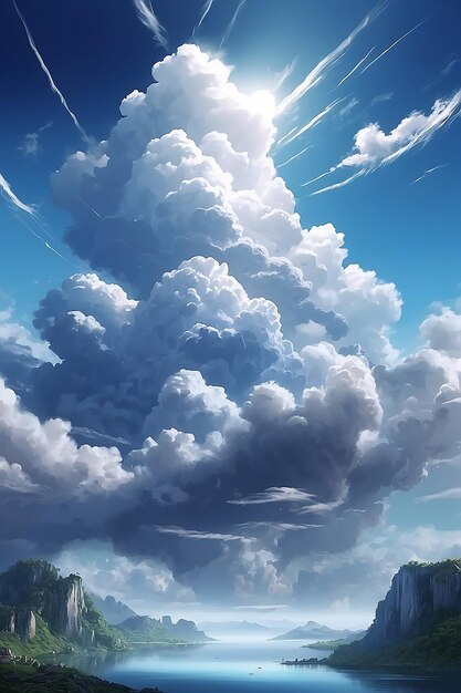 写真 美しい雲 デジタルアート