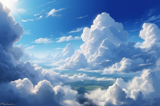 Beautiful clouds digital art