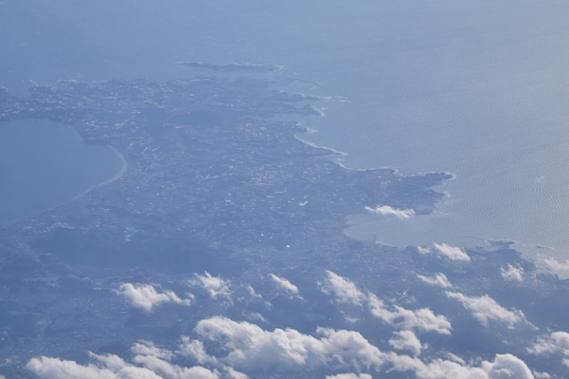 Beautiful Above clouds from an airplane