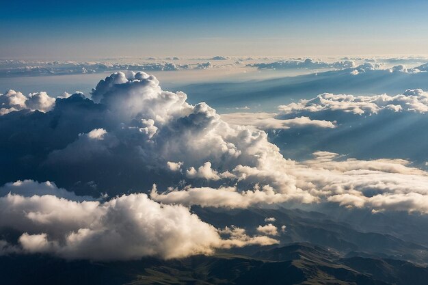 Foto un bellissimo paesaggio nuvoloso