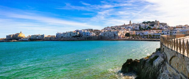 Beautiful coastal town vieste in puglia. italian summer holidays