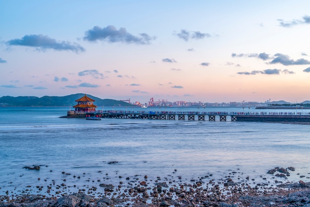 Beautiful coastline of Qingdao