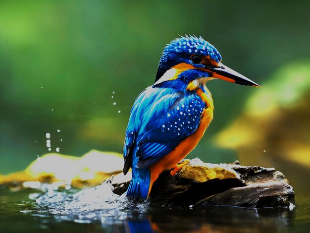 Foto bella immagine di uccelli a colori