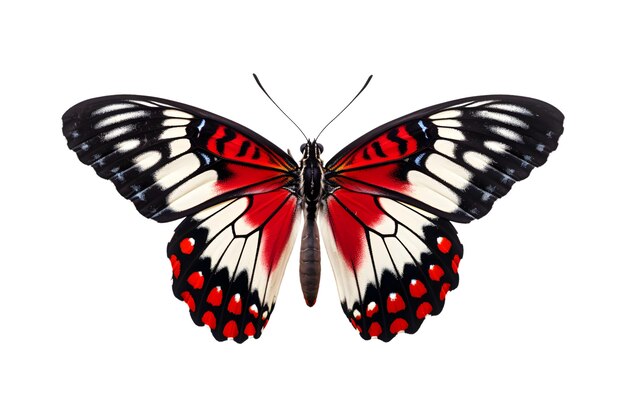 Beautiful color butterfly isolated on a white background