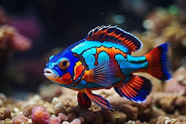 Beautiful color mandarin fish