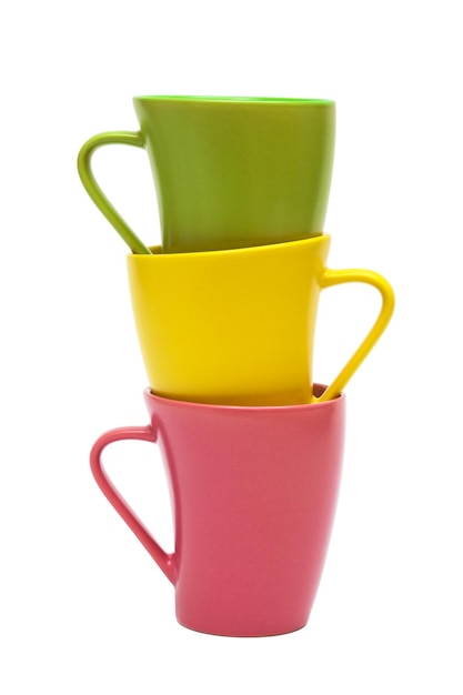 Photo beautiful color mugs