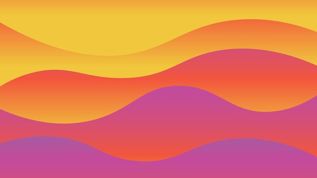 Beautiful color wave abstract background