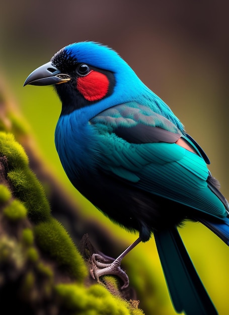 a beautiful colored bird