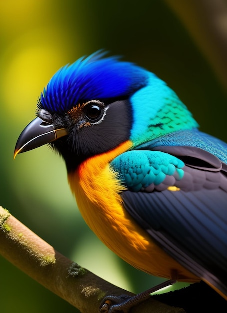 a beautiful colored bird