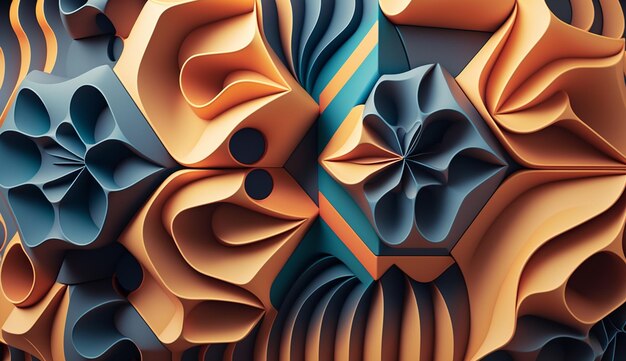 Beautiful colorful abstract background design by generated ai