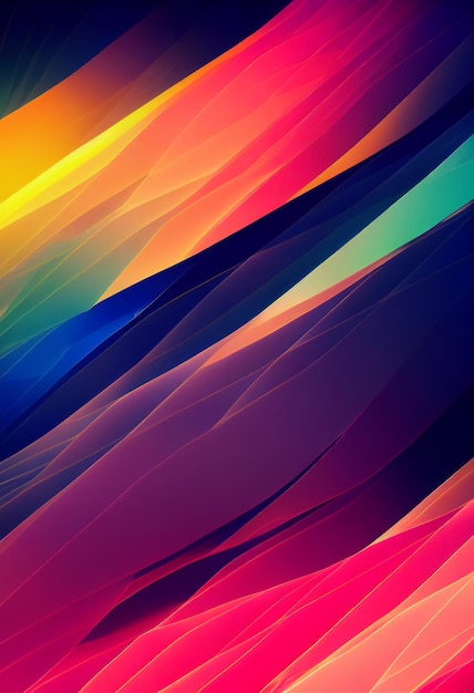 Photo beautiful colorful abstract wallpaper 3d rendering