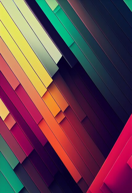 Beautiful colorful abstract wallpaper 3D rendering