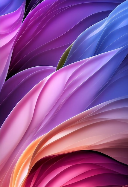 Beautiful colorful abstract wallpaper 3D rendering