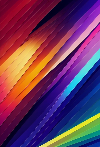 Beautiful colorful abstract wallpaper 3D rendering