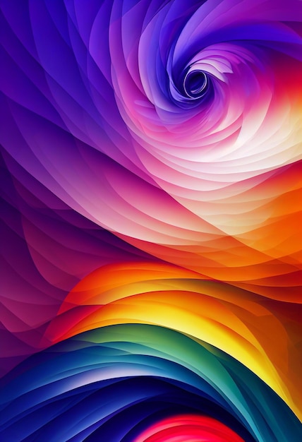 Beautiful colorful abstract wallpaper 3D rendering