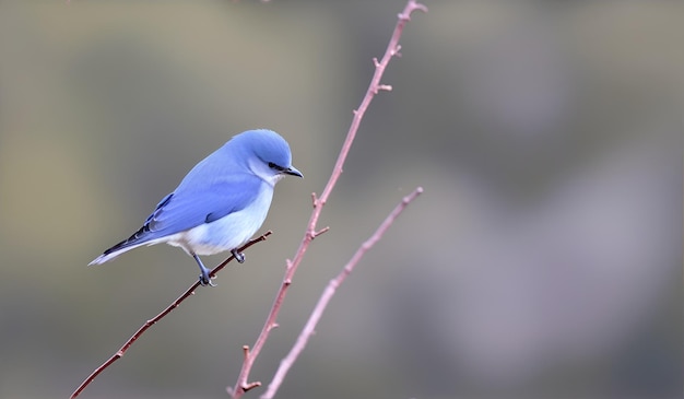 木の枝に立つ美しいカラフルな鳥