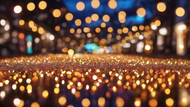 Beautiful and colorful bokeh of lights for background abstract