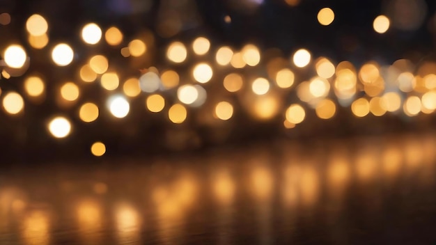 Beautiful and colorful bokeh of lights for background