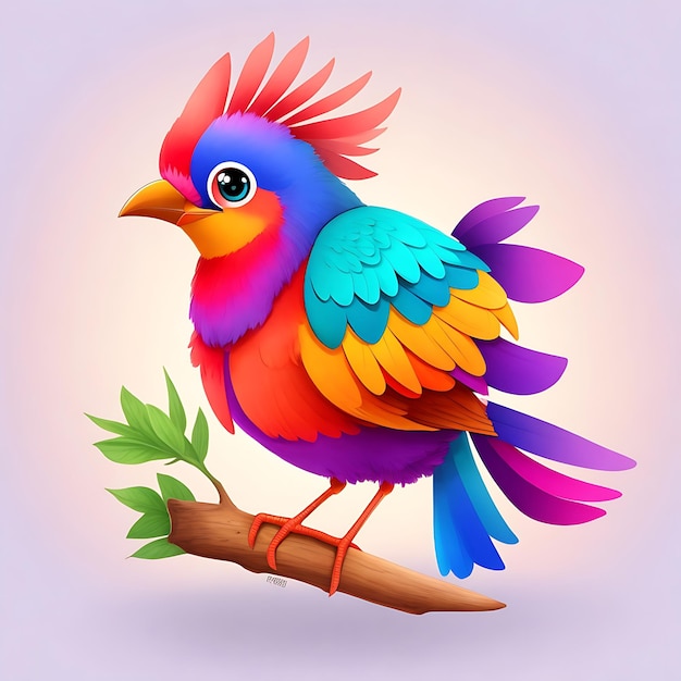 Красивые красочные мультяшные птицы летают вокруг скворечника