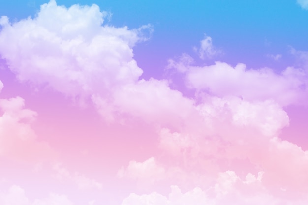 Beautiful colorful cloud and sky abstract