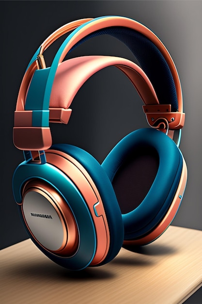 Beautiful colorful headphones