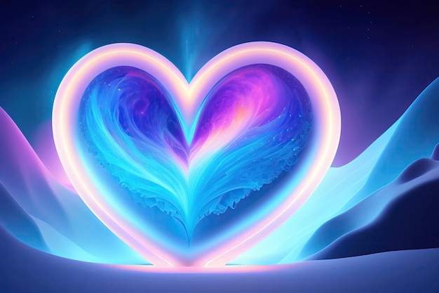 beautiful colorful ice hearts background