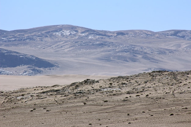 Beautiful and colorful mountains of namibia