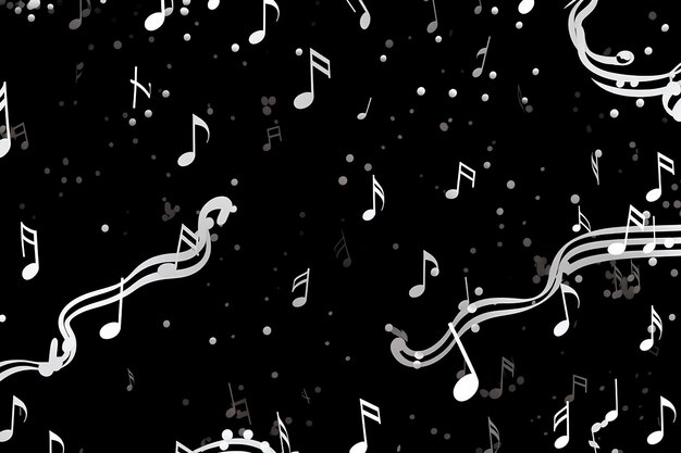 Photo beautiful and colorful music note and background